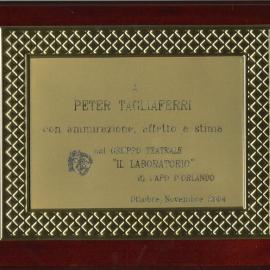 Sister City - Capo D'Orlando - Plaque