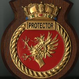 HMS Protector Plaque