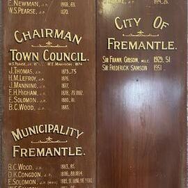 Honour Board City of Fremantle - Chairman Town trust