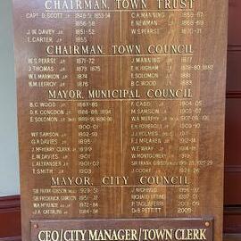 Honour Board - Fremantle Mayors and Town Clerks