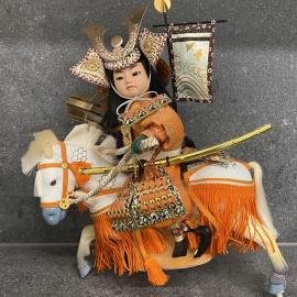 Japanese Doll on Warrior Horse