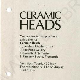 Ceramic Heads by Andrea Rhodes-Little