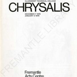 Chrysalis - An exhibition of the work of final year fine arts students Claremont Technical College
