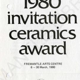 1980 Invitation Ceramics Award