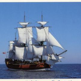 Endeavour Replica, First sail, 16 March 1994