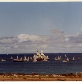 Endeavour Replica, On its way - off Leighton