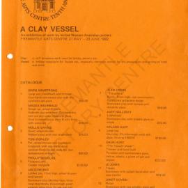 A Clay Vessel - Western Australian Potters