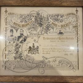 Elias Solomon Framed Invitation - WA Government