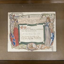 Elias Solomon Framed Invitation - Federal Government