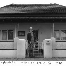 Rosa Rotondella outside her house at 18 Essex Street, Fremantle