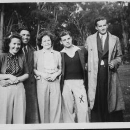 Claude Vinci with workmates from Spicers in Fremantle