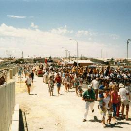 Americas Cup Crew Parade Fishing Boat Harbour