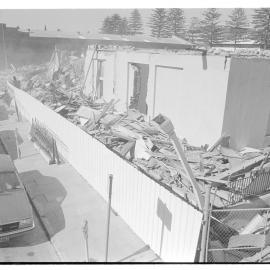 Demolition of Manning's flat roofed house in Essex Street