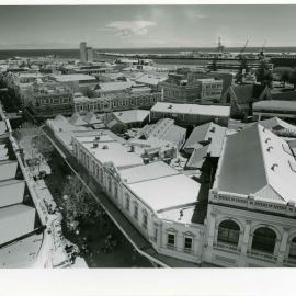 Aerial view of High Street from the Town Hall tower