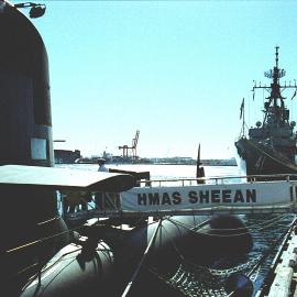 HMAS Brisbane and HMAS Sheean at Fremantle,