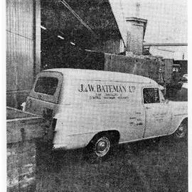 Delivery truck used by J & W Bateman at loading bay