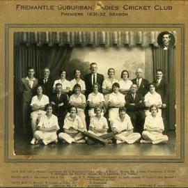 Fremantle Suburban Ladies' Cricket Club Premiers 1931-32 Season
